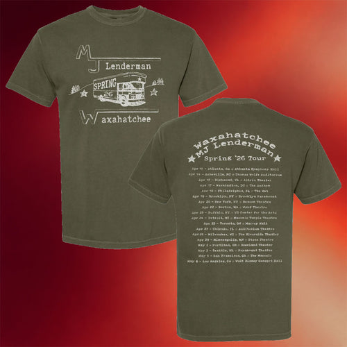 MJ Lenderman Merch 2026 Waxahatchee X MJ Lenderman Tour T-Shirt Presents For Music Lovers