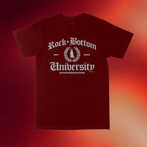Guccihighwaters Merch 2026 Rock Bottom University T-Shirt Gift Ideas For Friends