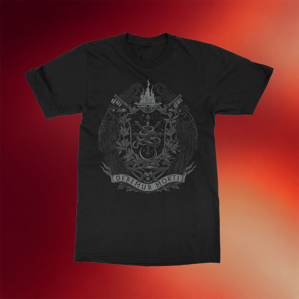 Indiemerch Merch 2026 Debemur Morti Productions Coat Of Arms T-Shirt Good Gifts For Dads