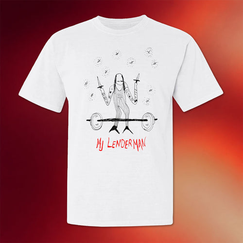MJ Lenderman Merch 2026 Weight Lifter T-Shirt White MJ Lenderman Shirt Gift For Him