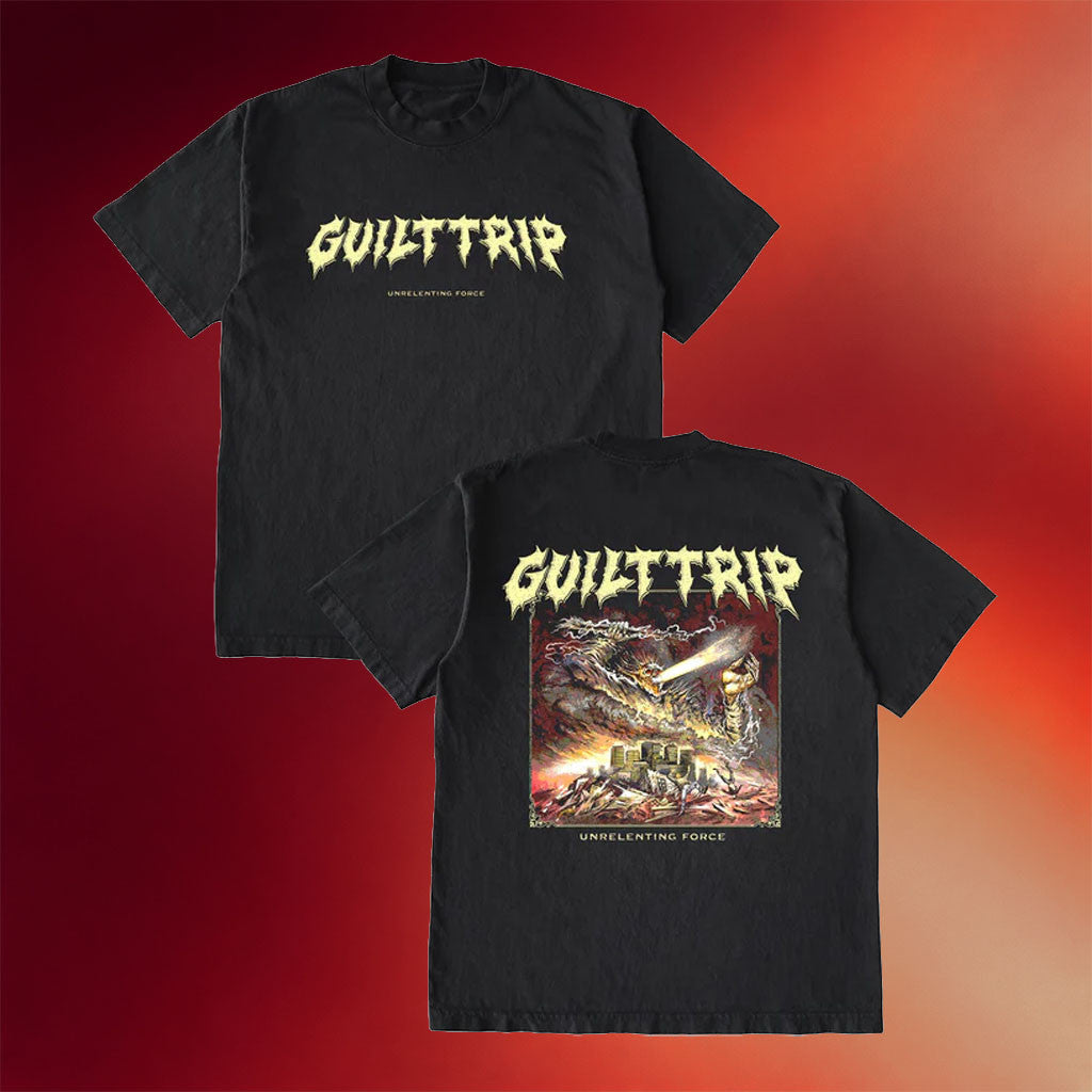 MLVLTD Merch Guilt Trip 2026 Unrelenting Force T-Shirt Guilt Trip Merch Birthday Gifts