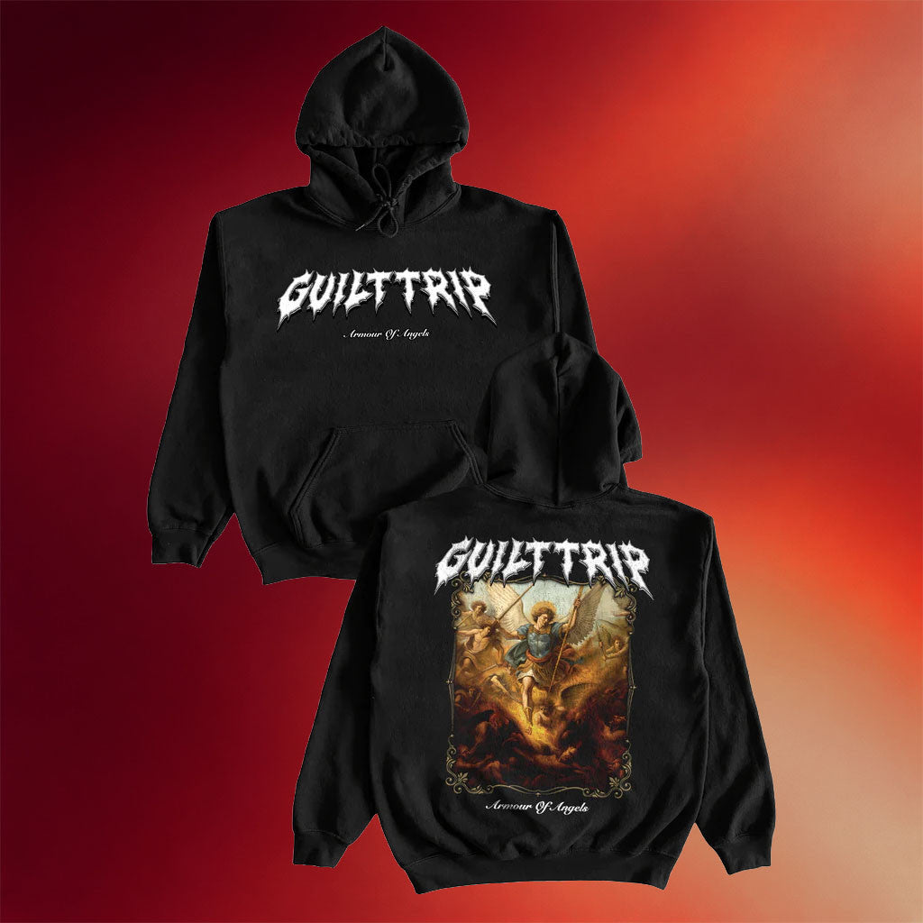 MLVLTD Merch Guilt Trip Armour Of Angels Hoodie 2026 Guilt Trip Merch Gift For Music Fans