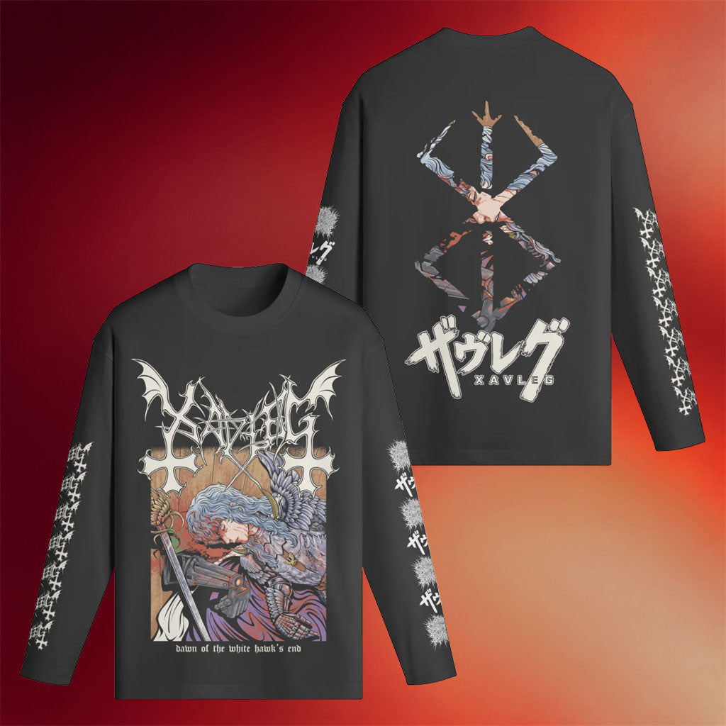 Xavleg Band Merch 2026 White Hawk's End Long Sleeve Shirt Best Gift For Brothers