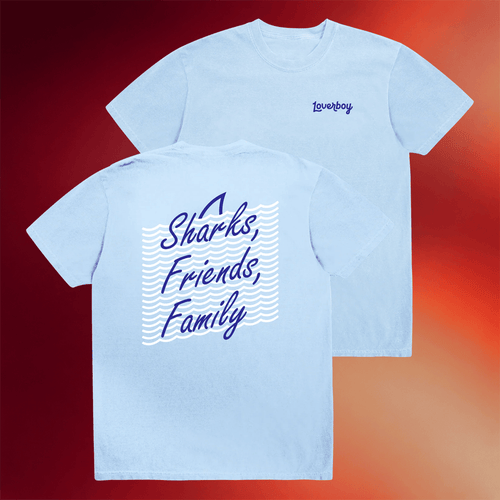 Loverboy Merch 2026 Sharks Friends Family T-Shirt Loverboy Shirt Gifts Ideas For Brothers