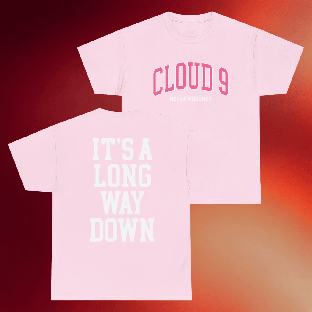 Megan Moroney Merch 2026 Cloud 9 T-Shirt It's A Long Way Down Shirt Gifts For Her