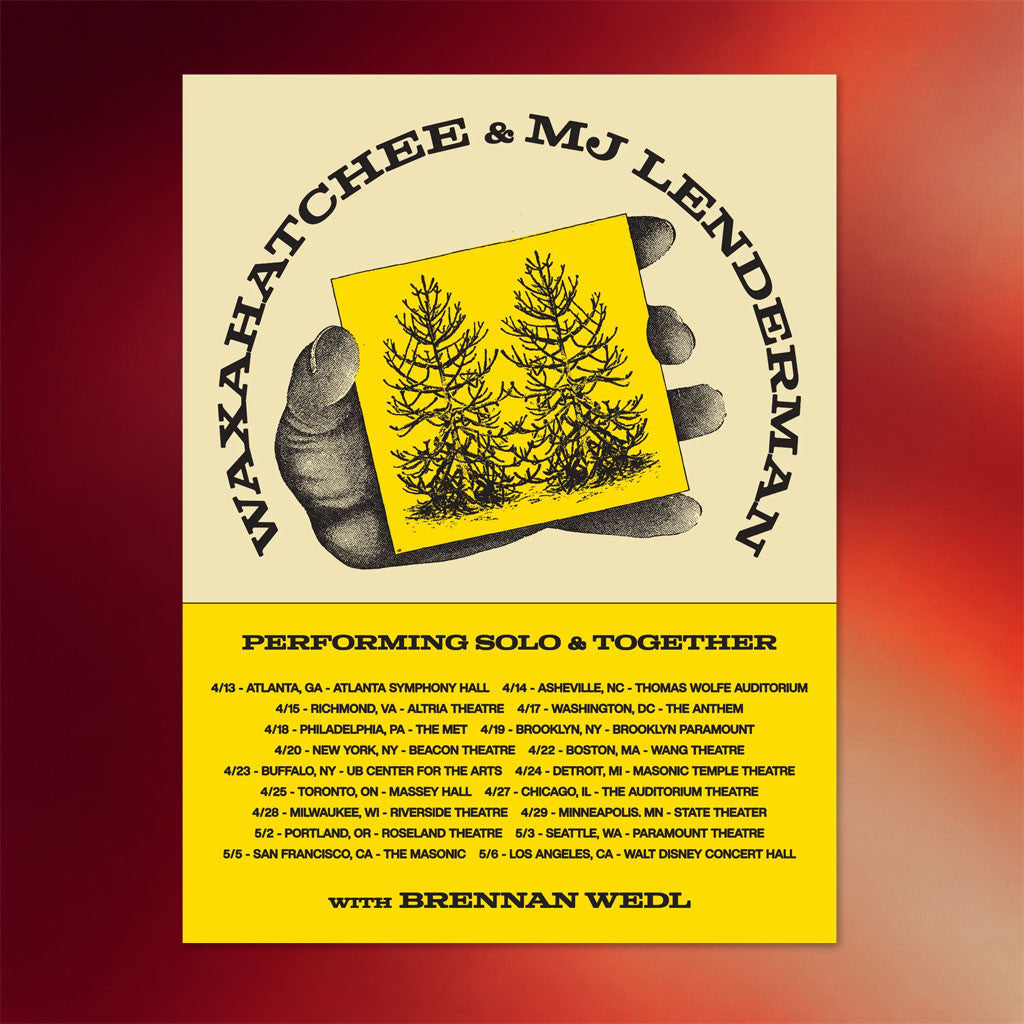 MJ Lenderman Merch 2026 Waxahatchee X MJ Lenderman Tour Poster Wall Art Decor For Fans