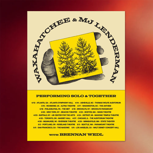 MJ Lenderman Merch 2026 Waxahatchee X MJ Lenderman Tour Poster Wall Art Decor For Fans