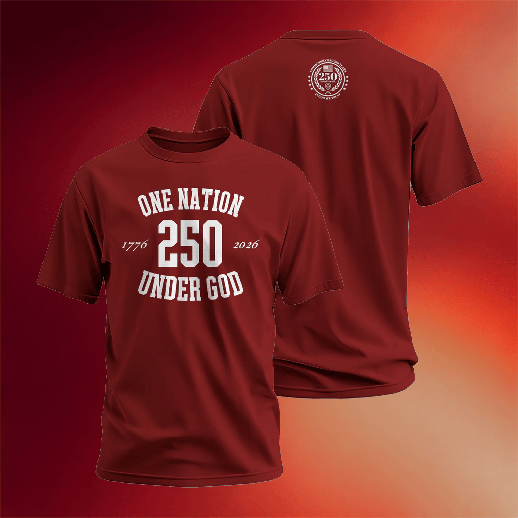 Valuetainment Merch One Nation Under God 250 T-Shirt Good Fathers Day Gifts