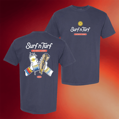Surfside Merch 2026 Surfside Surf N Turf 2026 Graphic T-Shirt Gifts For Father In Law