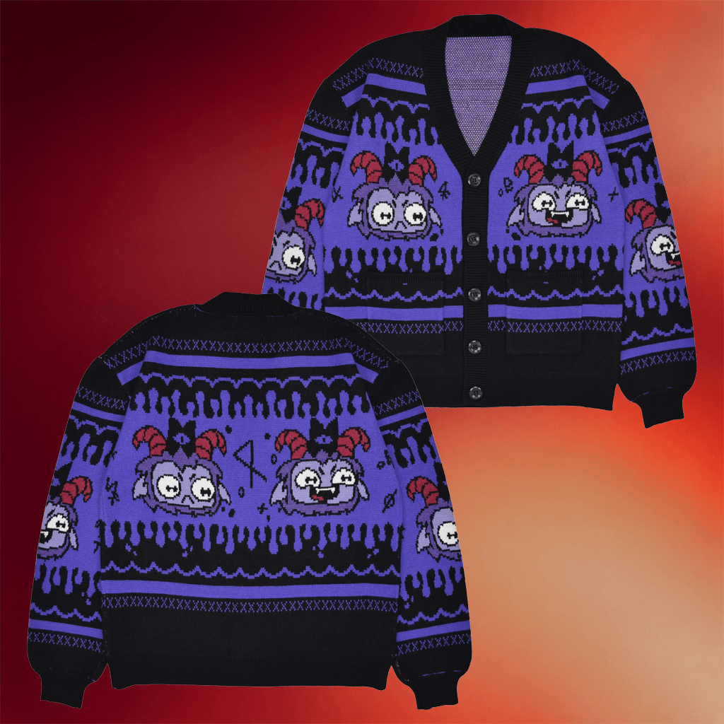 Cult Of The Lamb Merch Unholy Cardigan Birthday Gift For Sister