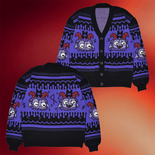Cult Of The Lamb Merch Unholy Cardigan Birthday Gift For Sister