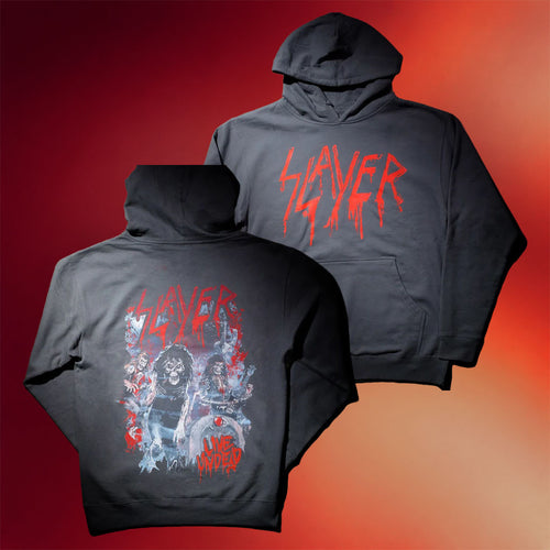 Slayer Merch Live Splatter Hoodie Music Lover Gift Ideas For Him