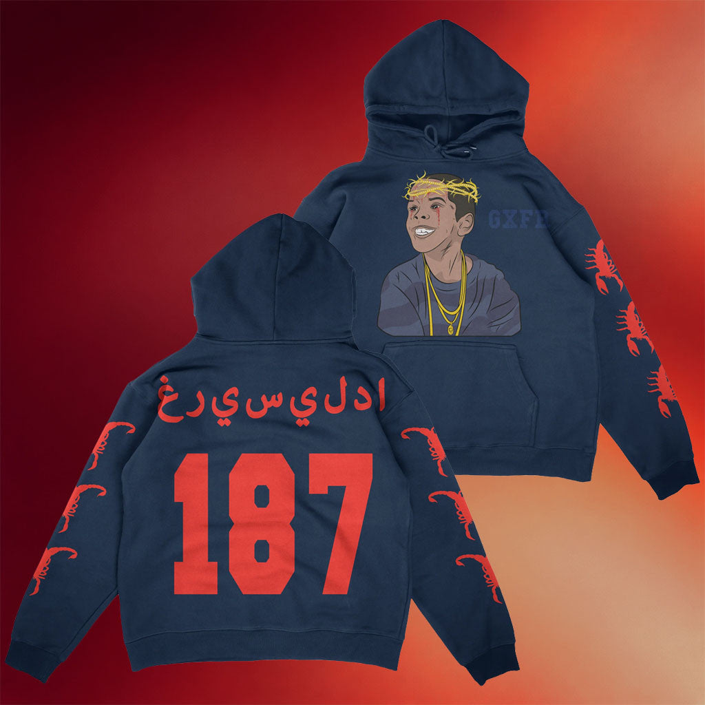 Westside Gunn Blientele Merch 2026 FLYGOD 10 Year Anniversary Hoodie Navy Gifts For Rap Lovers