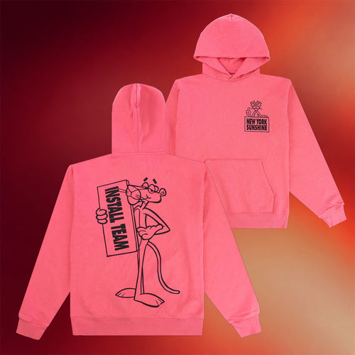 New York Sunshine Merch 2026 Pink Panther Hoodie Install Team Hoodie Gifts For Friends