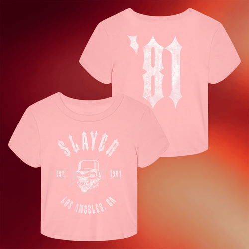 Slayer Merch Slayer 81 Pink Baby Tee Birthday Gift For Girlfriend