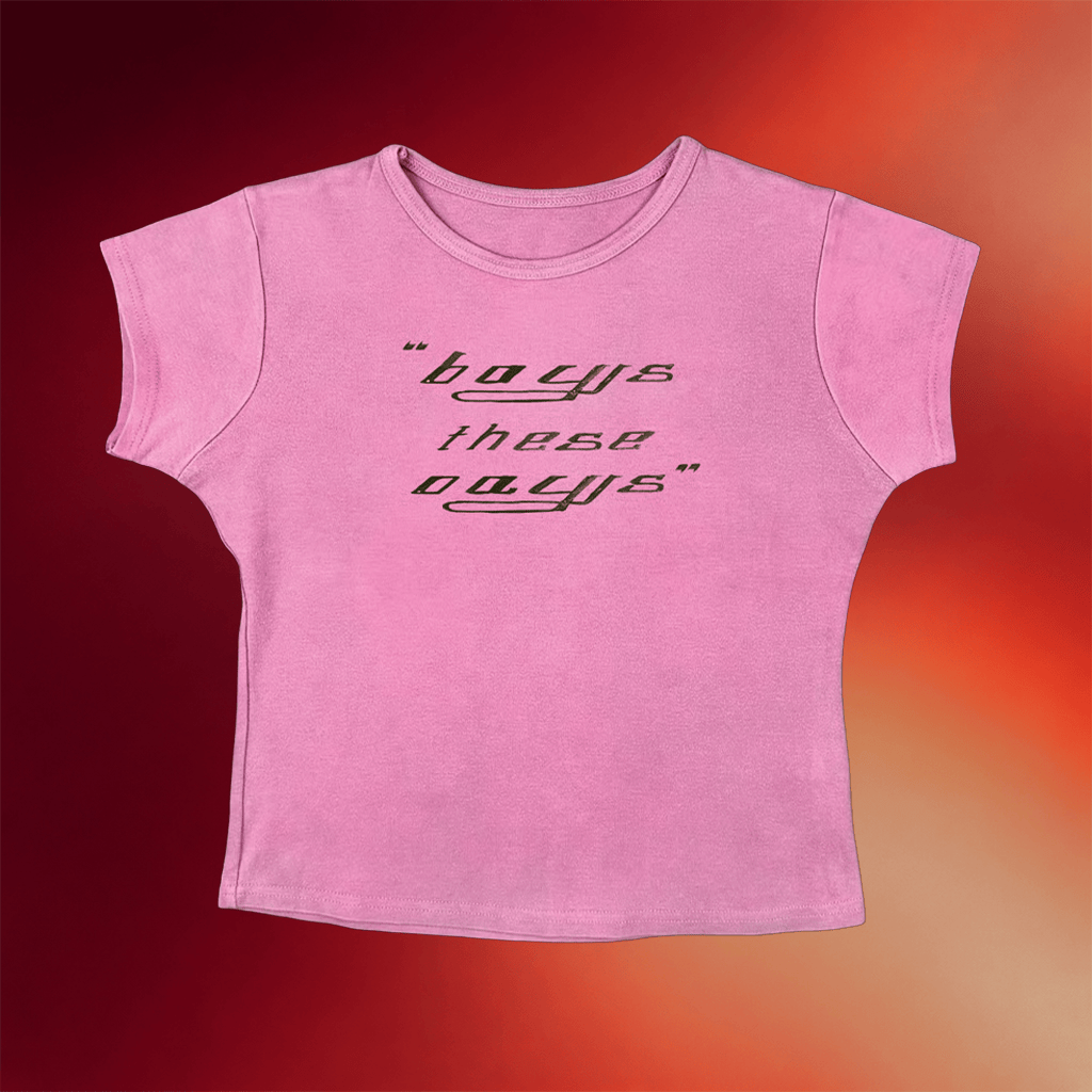 Sports Team Merch 2026 Boys These Days Pink Baby Tee Mother's Day Gifts For Wife