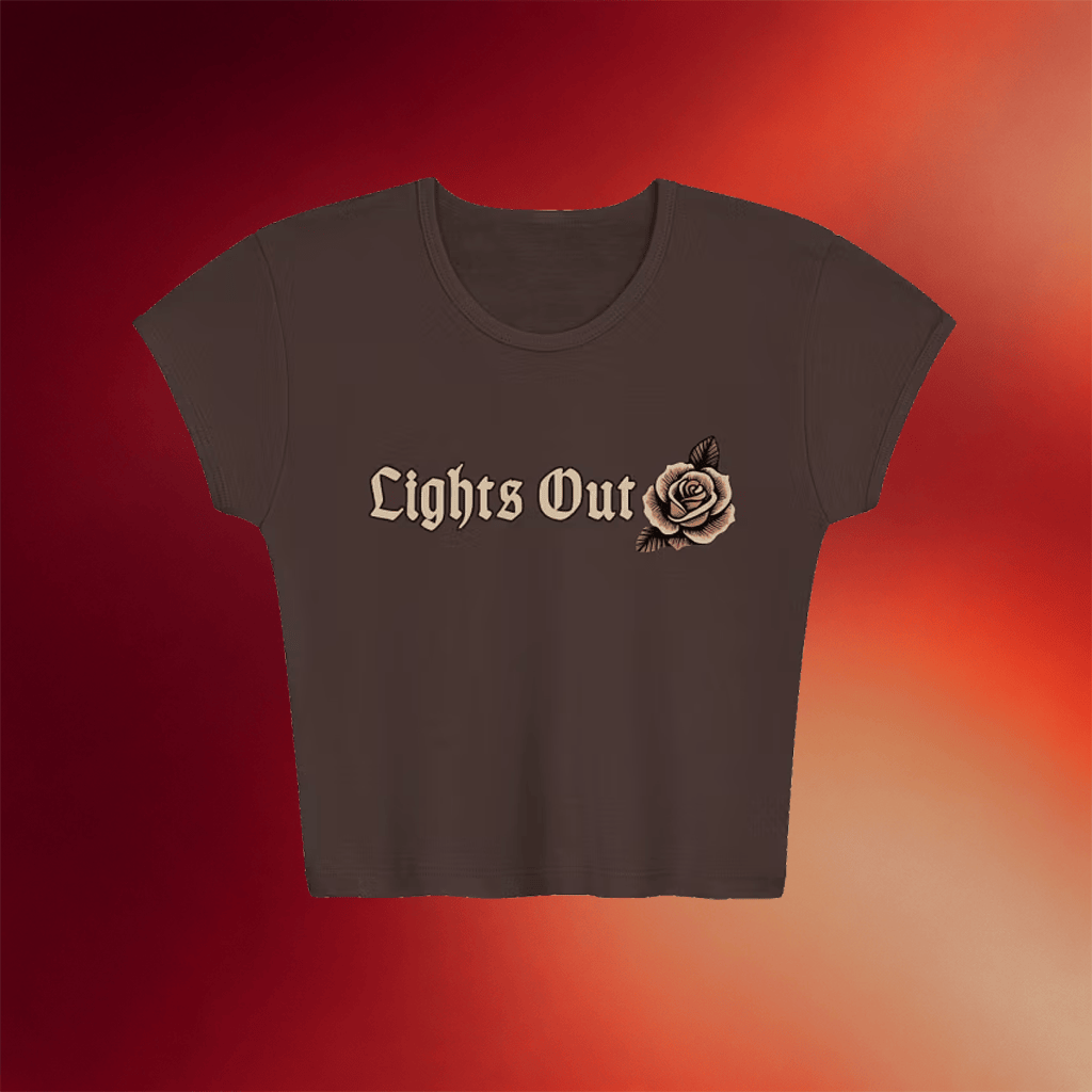 Mile Higher Merch 2026 Lights Out Rose Baby Tee Mile Higher T-Shirt Best Gifts For Sisters
