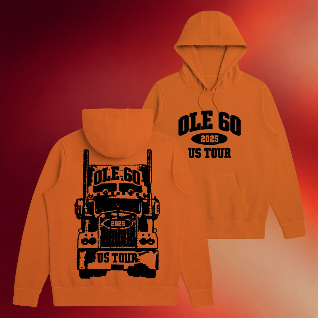 Ole 60 Merch 2025 US Tour Orange Hoodie Unique Gifts For Music Lovers