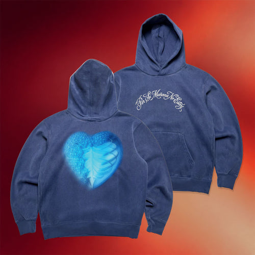 Omar Courtz Merch Infinite Heart Hoodie Por Si Manana No Estoy Hooded Sweatshirt Gifts For Fans