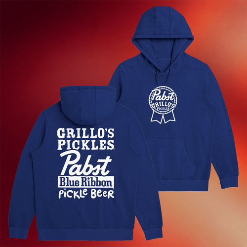 Pabst Blue Ribbon Merch 2026 Grillo's X PBR Pickle Beer Hoodie Gifts Ideas For Brothers