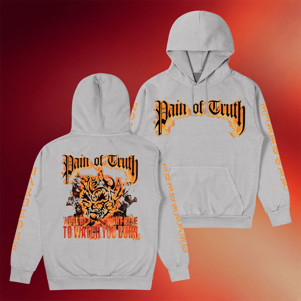 Pain Of Truth Merch 2026 Watch You Burn Hoodie Music Related Gifts For Guys
