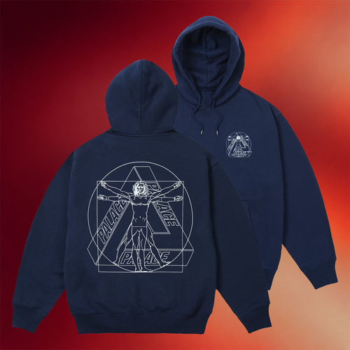 Palace Skateboards Merch 2026 Paltruvian Hoodie Navy Present For Brothers