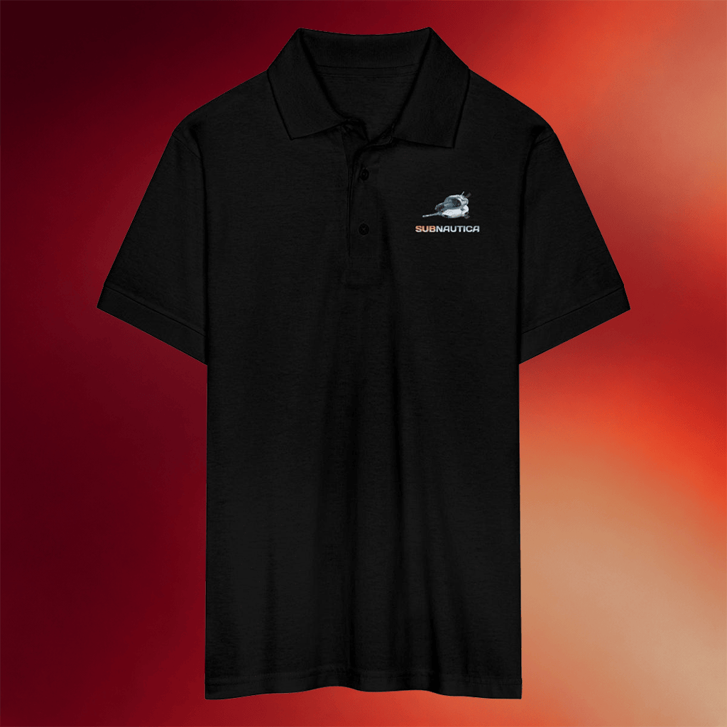 Subnautica Merch 2026 Subnautica Seamoth Black Polo Shirt Gifts For Game Lovers