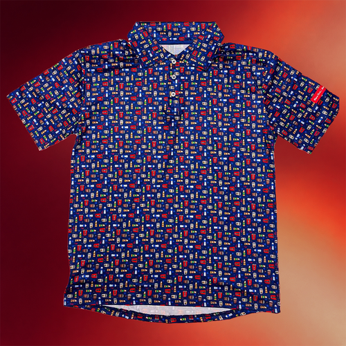 Kwik Trip Merch 2026 KT Men's Mini Pattern Polo Shirt Good Father's Day Gifts