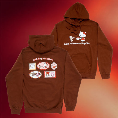 Sanrio Merch Hello Kitty And Friends Enjoy Each Moment Hoodie Birthday Gift For Sister