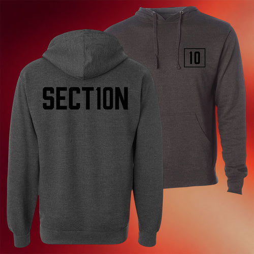 Section 10 Merch Black Logo Hoodie Birthday Presents For Him