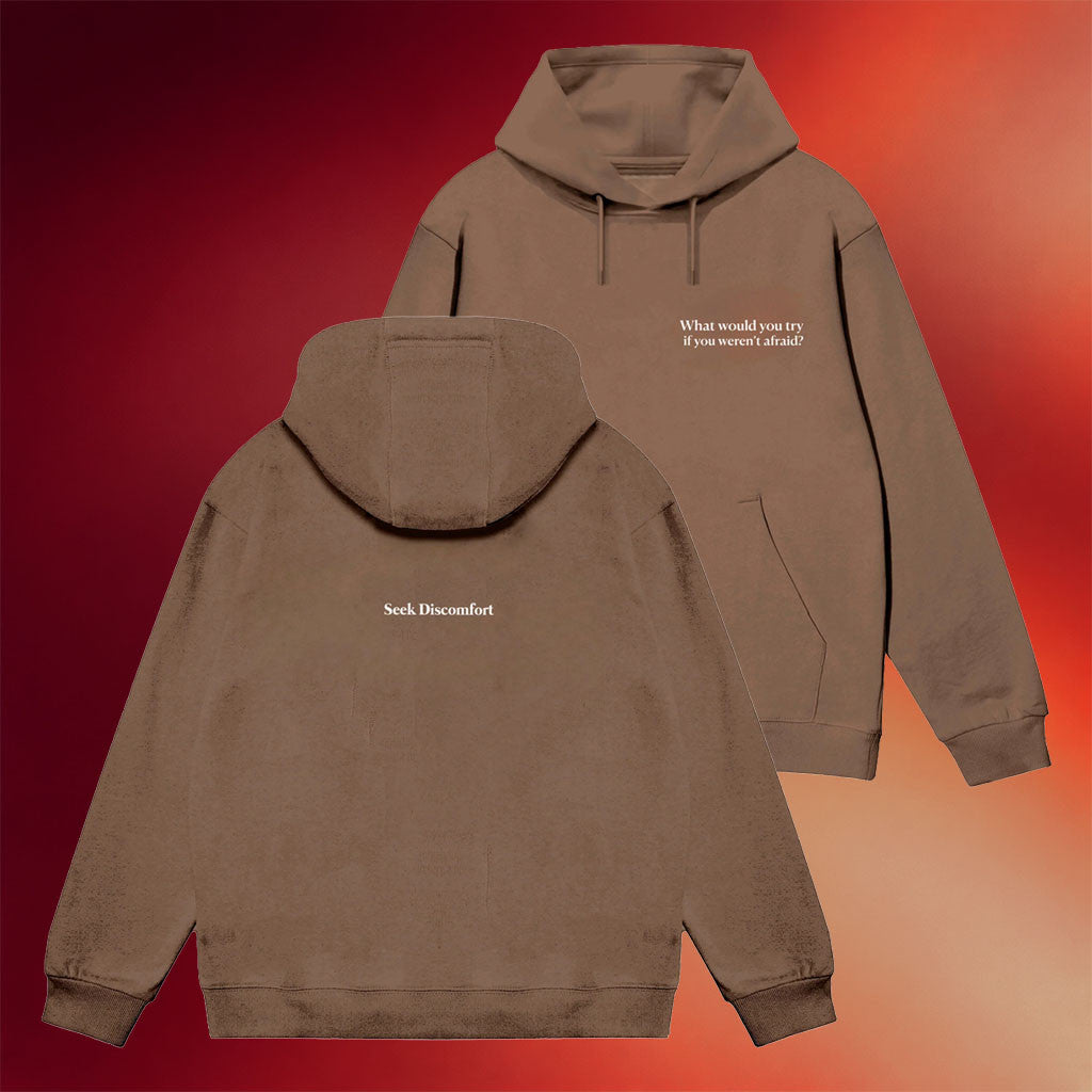 Seek Discomfort Merch 2026 What Would You Try Hoodie Birthday Gifts For Boyfriend
