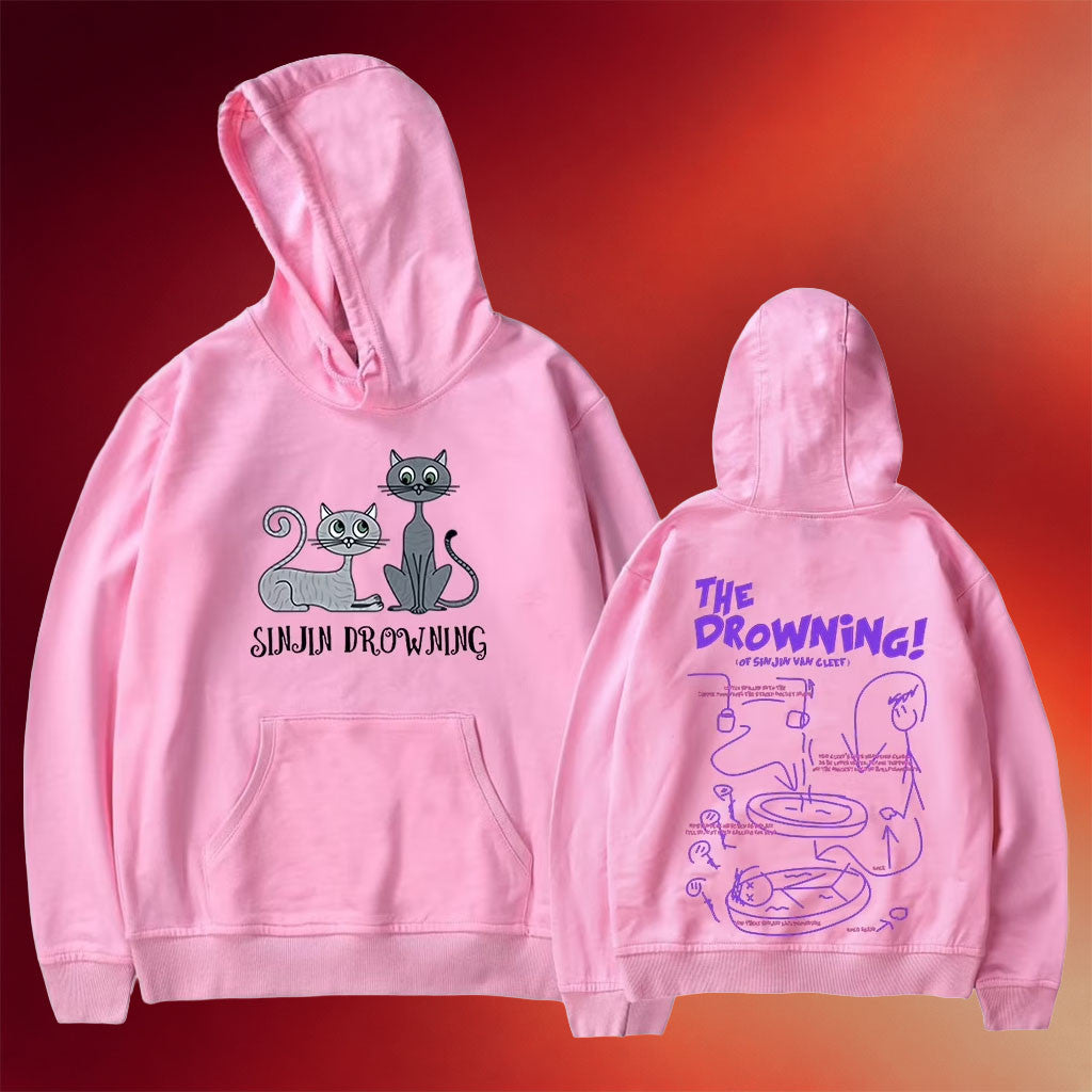 Sinjin Drowning Merch Cat The Drowning Hoodie Birthday Gift For Sister