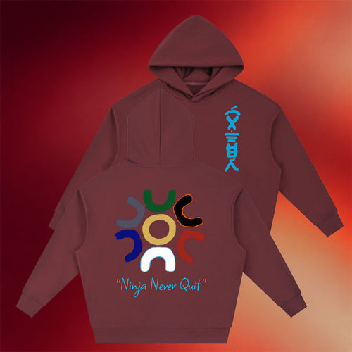 Six Dojos Merch 2026 Six Dojos Water Hoodie Ninja Never Quit Hoodie Gifts For Sisters