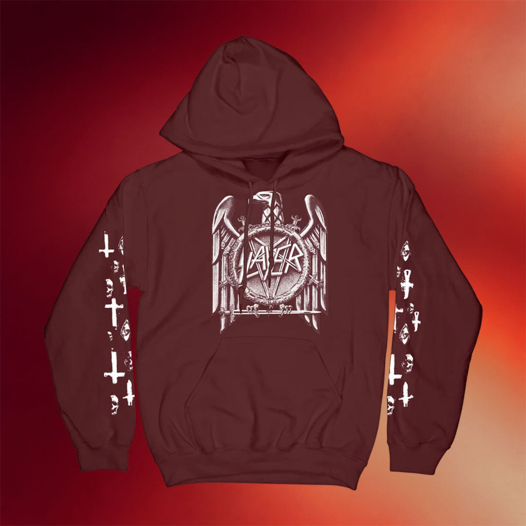 Slayer Merch Eagle Maroon Hoodie Slayer Hoodie Gifts For Music Fans