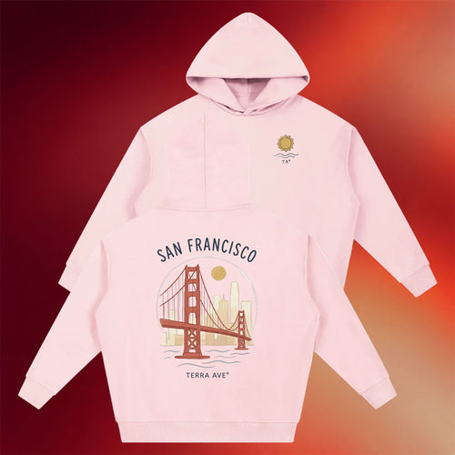 Terra Ave Merch 2026 Hand Drawn Golden Gate Bridge Hoodie Gifts For Sisters