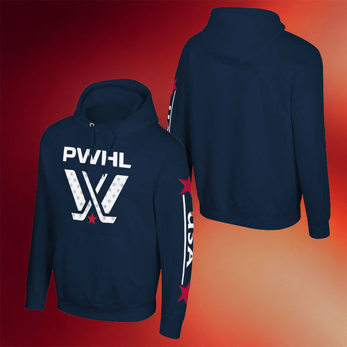 Team PWHL 2026 Merch Adult Team PWHL 2026 USA Stadium Hoodie Gifts For Hockey Fan