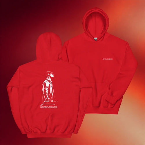 Toosii Merch 2026 Love Is Hoodie Red Toosii Hoodie Gifts For Rap Lovers