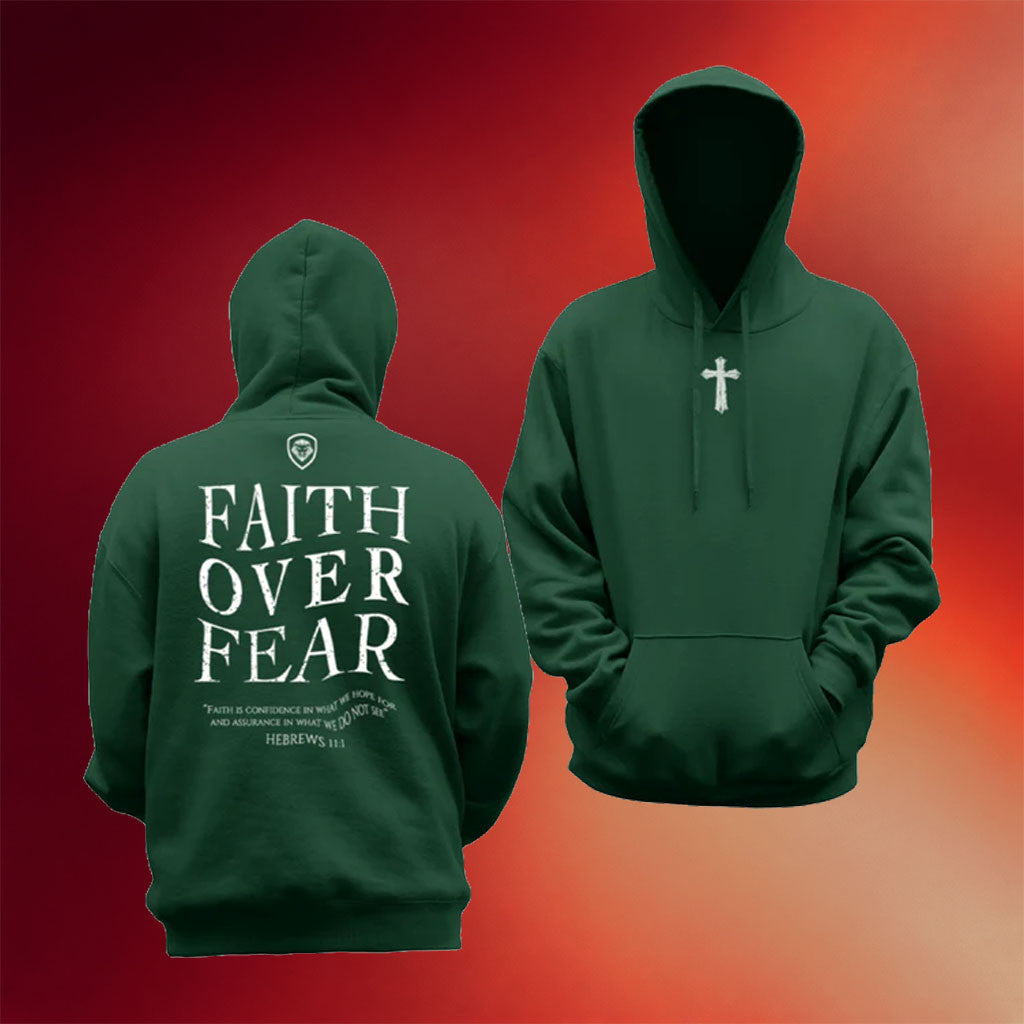 Valuetainment Merch 2026 Faith Over Fear Lionshield Hoodie Christian Gifts Ideas