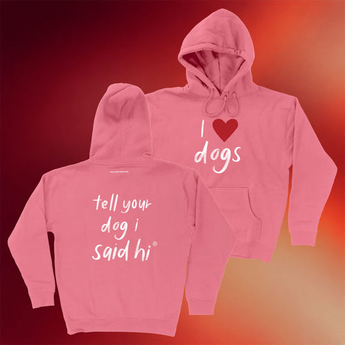 We Rate Dogs Merch I Heart Dogs Hoodie Tell Your Dog I Said Hi Hoodie Gifts For Sister