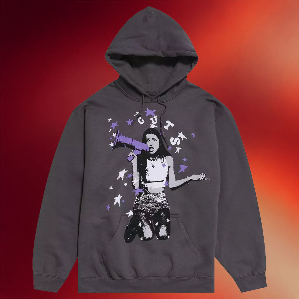 Olivia Rodrigo Merch Guts Megaphone Hoodie Cool Gifts For Music Lovers