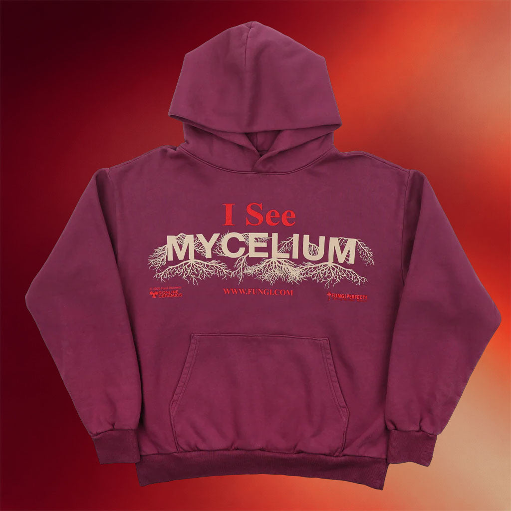 Online Ceramics Merch 2026 I See Mycelium Mulberry Hoodie Unique Birthday Gift For Husband