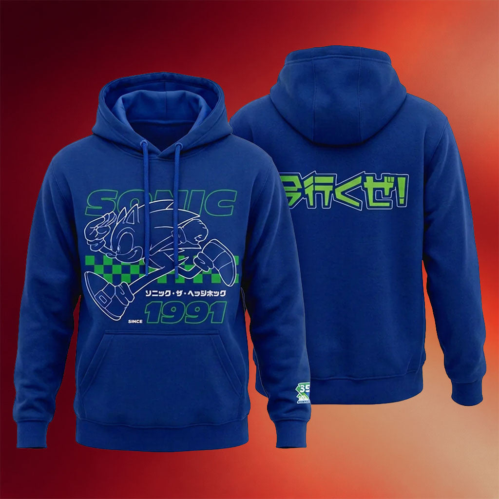 Sega Merch Anime Expo 2026 Sonic the Hedgehog 35th Anniversary Hoodie AX26 Merch Gift For Son