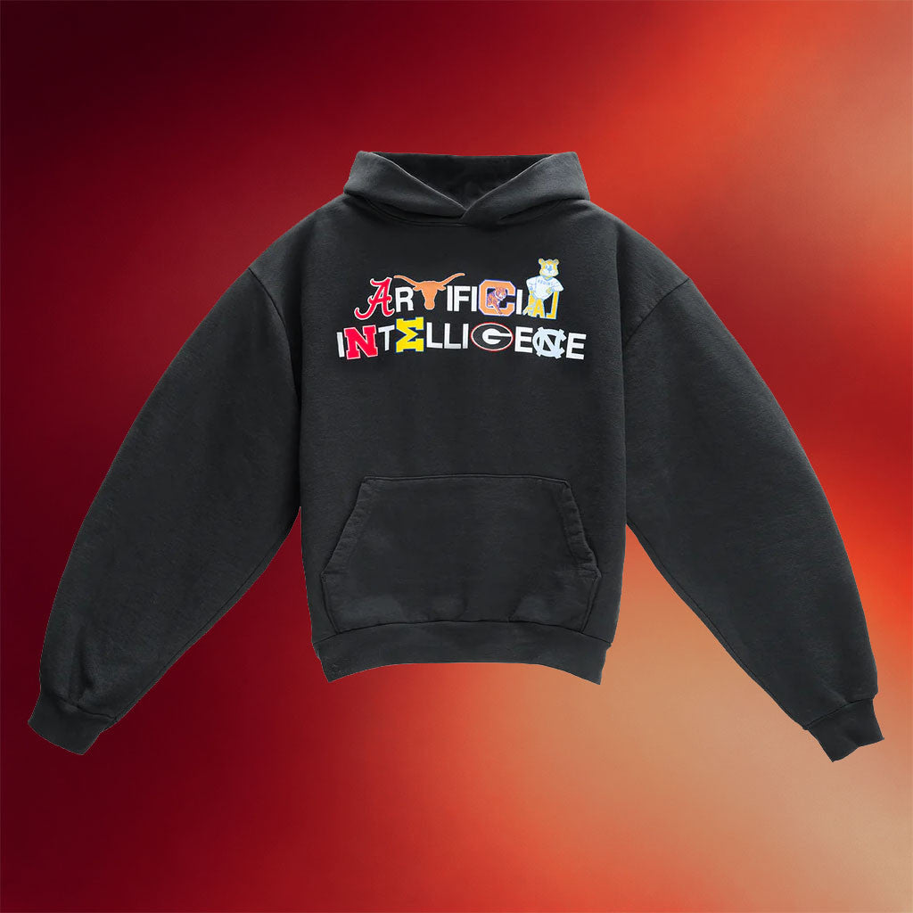 Artificial Fever Merch 2026 Artificial Intelligence College Hoodie Mixed University Logos Hoodie