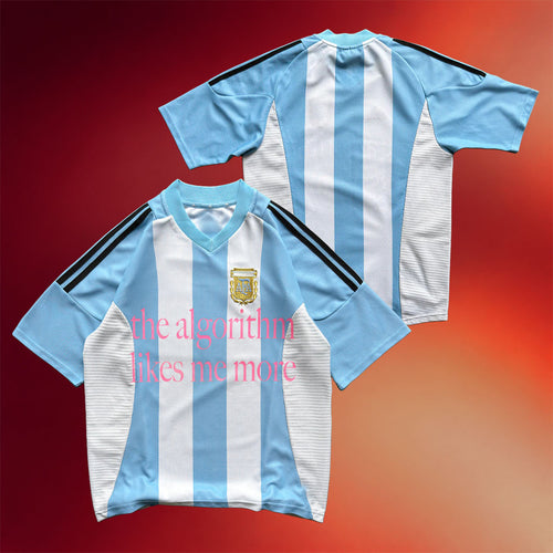Artificial Fever Merch 2026 Argentina World Cup Jersey The Algorithm Likes Me More Jersey