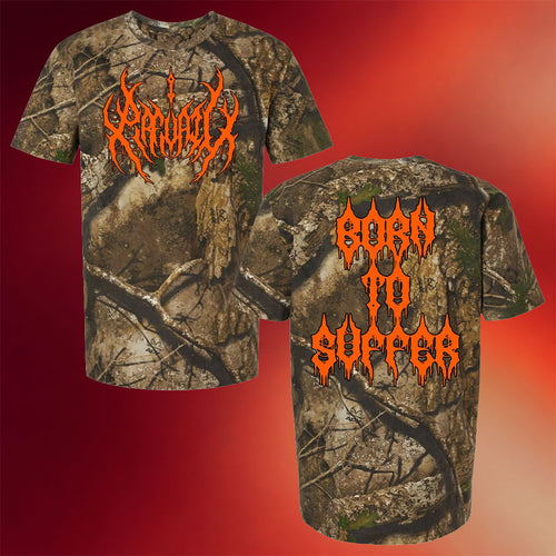 Artist First Merch I Prevail 2026 Born To Suffer Real Tree Camo T-Shirt I Prevail Merch Gifts