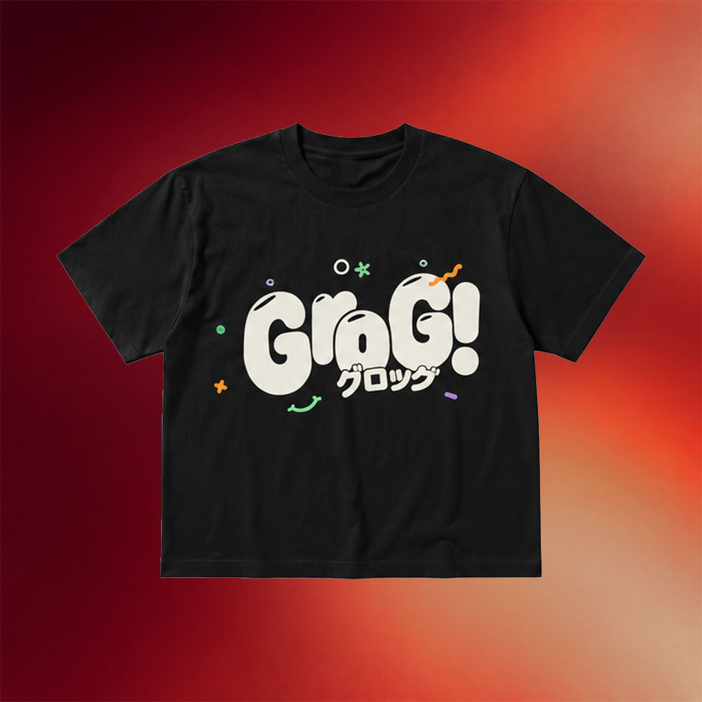 Grog Merch 2026 Logo T-Shirt Black Grog Shirt Birthday Ideas For Besties