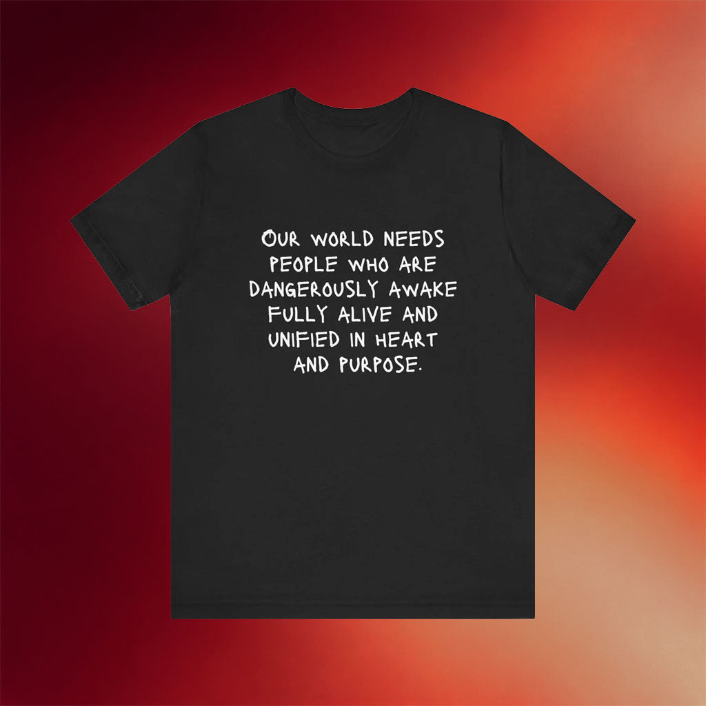 Mahogany Mommies Merch 2026 Our World Needs People T-Shirt Inspirational Quote Shirt