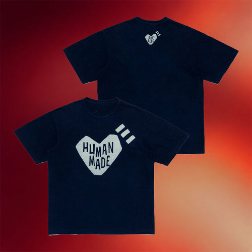 Human Made Merch 2026 Ningensei Aizome Heart T-Shirt Human Made Shirt Gift For BFF
