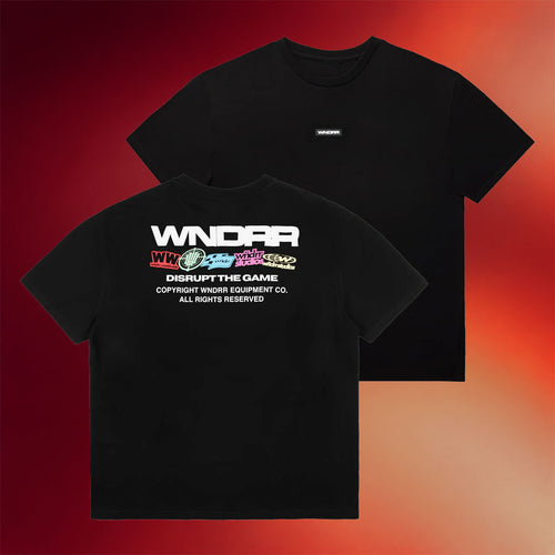 WNDRR Merch 2026 WNDRR Disrupt The Game T-Shirt Black Best Gifts For Boyfriend