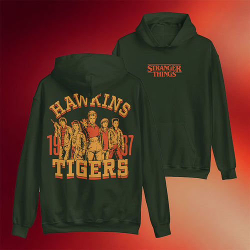 Netflix Merch Stranger Things Hoodie Hawkins Tigers 87 Hoodie Birthday Present For Husband